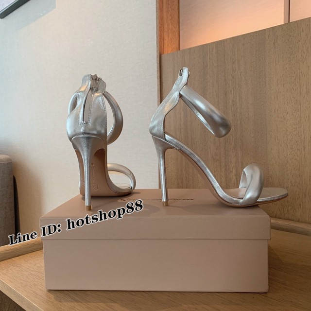 Gianvito Rossi專櫃款一字帶涼鞋 定制羊皮女士拖鞋 dx3604